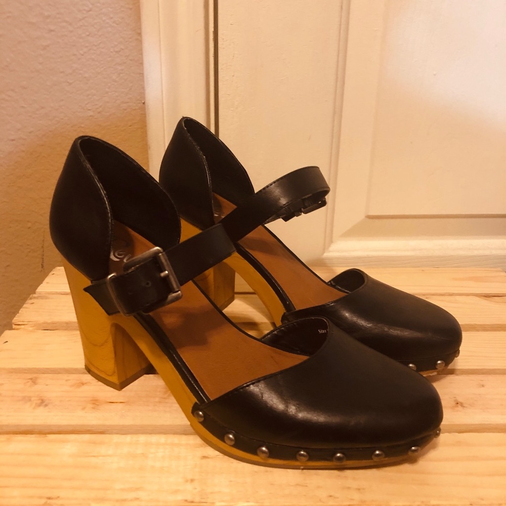 | Studded black heels |